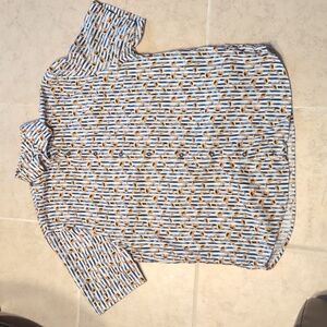 Johnnie-O Top Shelf Papaya Cotton Lyocell Blend Short Sleeve Button Up Shirt